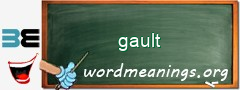 WordMeaning blackboard for gault